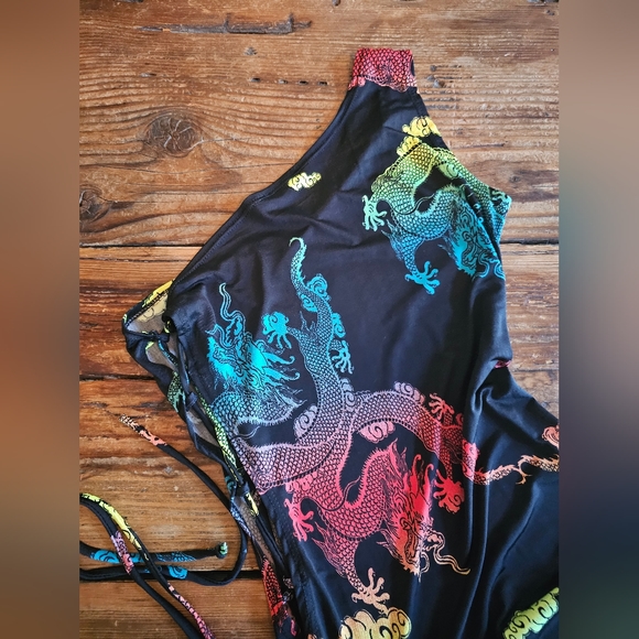 Fashion Nova Dragon Dreams Maxi Dress SOLD OUT ONLINE - Picture 9 of 12